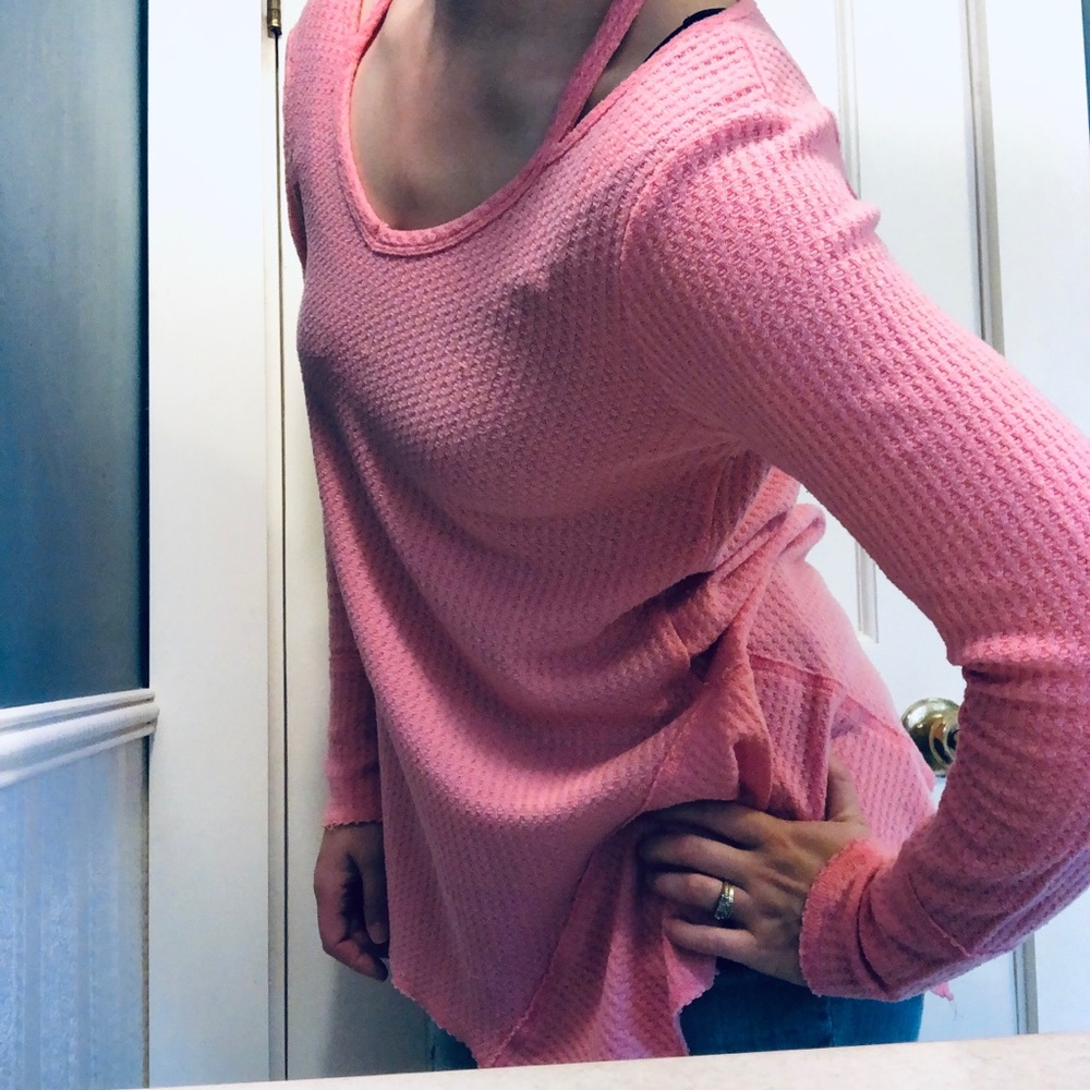 Maurices Pink Long Sleeve Top